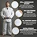 Gold BJJ Aeroweave Jiu Jitsu Gi - Ultra Lightweight BJJ Gi - Preshrunk Brazilian Jiu Jitsu Uniform for Men (White, A3)