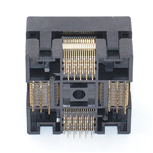 qfp64-05 socket ic burn-in tesing socket otq-64-05-01 05mm pitch 10x10mm ic dimension open-top socket soldering versionqfp64