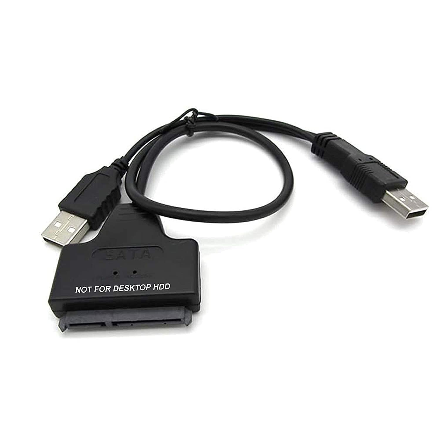 MESHIV - USB 2.0 to 2.5" Laptop SATA 22P Hard Drive HDD Adapter Cable Converter - also reads 2.5 inch Sata SSD Drives through USB 2.0-Black (B0B4GDD5HM) Amazon Price History, Amazon Price Tracker