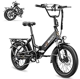 Jasion EB7 ST Electric Bike with Front and Rear Fenders, Rear Rack, New LCD display