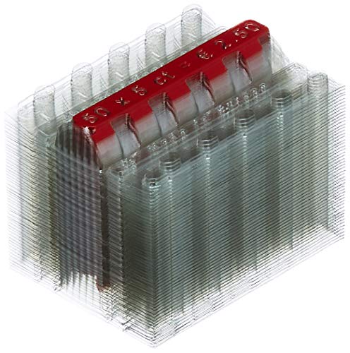 effektivo 10338 Kunststoffmünzhülsen Set für alle Euro-Münzsorten Inh. 400 Stück-8x50 ,