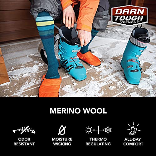 Darn Tough Women's Snowburst OTC Midweight Ski and Snowboard Sock (Style 8028) - 6