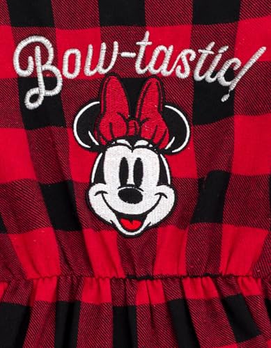 Disney Minnie Mouse Girls Flannel Dress Toddler to Big Kid Sizes (2T - 12)4
