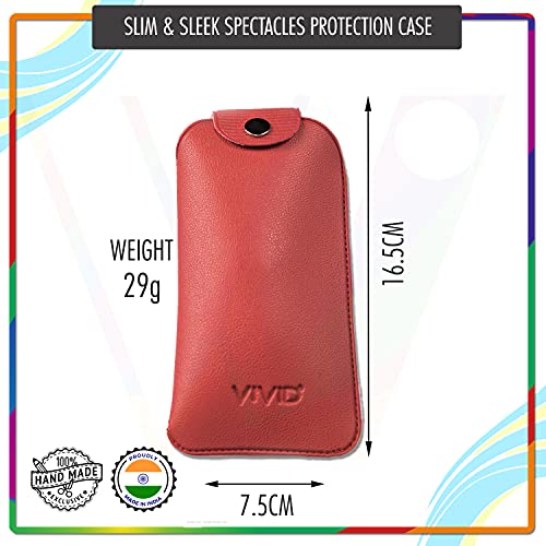 Image of Unisex Specs Self Button Eyewear Dabbi Artificial Leather Soft Case Cover