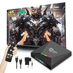 Z1 MAX Android TV Box, 4K Ultra HD Smart Box for TV, Android 10 Internet Channel Box TV Device, H618 Quad-core, 2.4GHz+5GHz Dual WiFi, USB 2.0, Bluetooth Voice Remote Control, Compact & Powerful