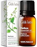 Gya Labs Melissa Essential Oil for Diffuser - 100% Pure & Natural Melissa Essential Oil Therapeutic Grade for Skin, Aroma, Sweet & Herbaceous Scent (0.34 Fl Oz)