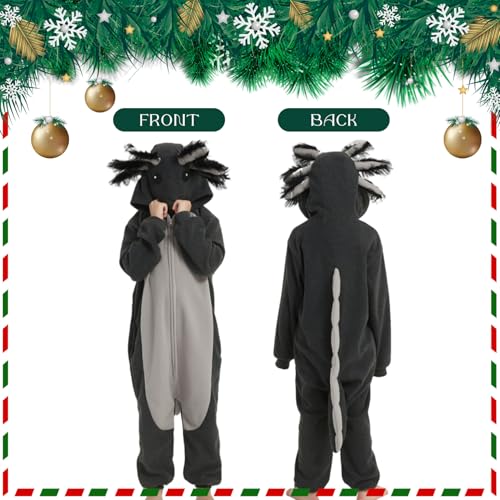 Costume axolotl Gcroet idée cadeau originale combinaison douce unisexe - 5