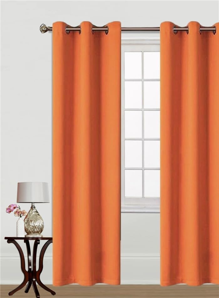 New 100% Blackout Grommet Panel Insulated Thermal Unlined Window Treatment Curtain Drape 35" Wide x 84" Long (2, K68 Royal Blue)