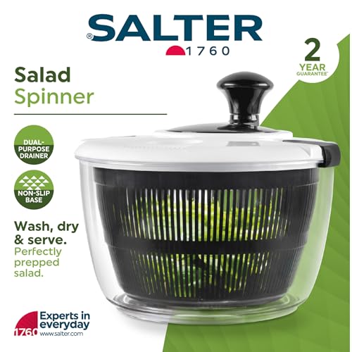 Salter 3.5L Salad Spinner - Effortless Wash & Dry for Fresh Salads - Image 3
