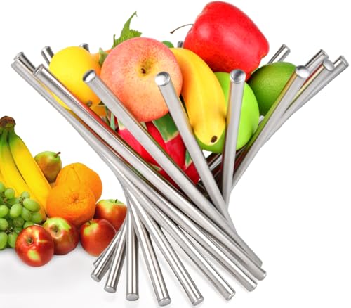 La mejor selección de Fruteros disponible en línea. 47 Fruteros de cocina modernos, Fruteros de mesa, Frutero de acero inoxidable, Decoración de Cocina, canastas decorativas, Cestas de almacenamiento grandes para pan, frutas, verduras