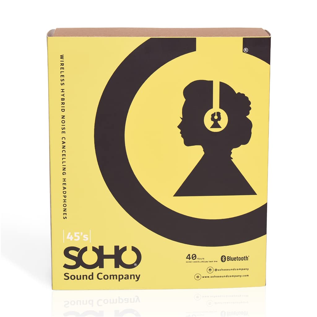 Soho Sound 45's Bluetooth Headphones - Black