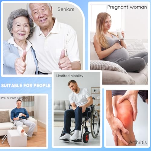 42 inch long leg lifter rigid leg lifter strap with eva handgrips ampfoot loop leg lifter after hip replacementampknee surgery recovery aids kitleg lifters getting legs in and out of bedcarwheelchair