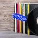 7pcs Vinyl Record Separators, Acrylic Record Dividers A-Z Rectangular Vinyl Record Organizer Dividers Vinyl Record Dividers Album Dividers for Vinyl Records Book Shelf Classroom Library (Blue)