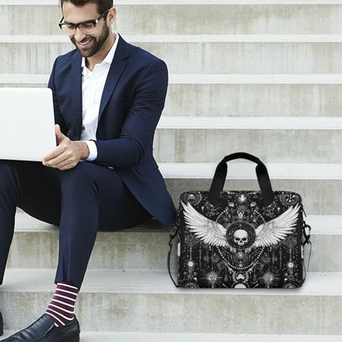Maletín para portátil 15.6" negro con diseño calavera miniatura 2