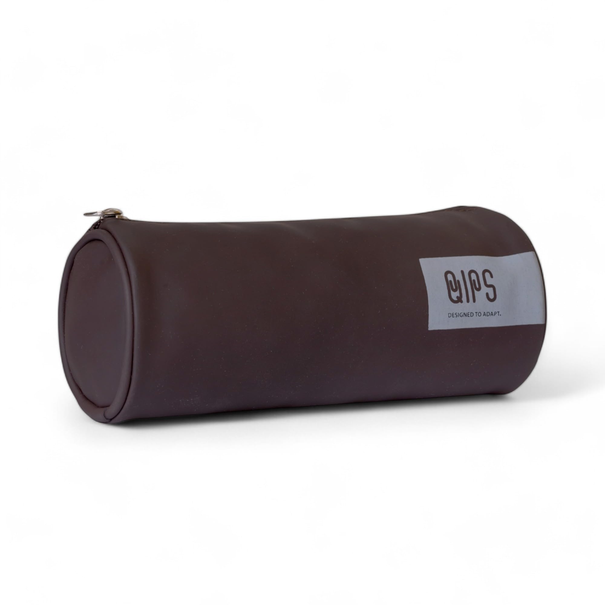 qips Pencil Pouch for Kids & Adults | Cylindrical PU Coated Zip Case | Stylish Stationery Bag for School, College & Office | Water-Resistant & Durable (Dark Brown)-picture-48