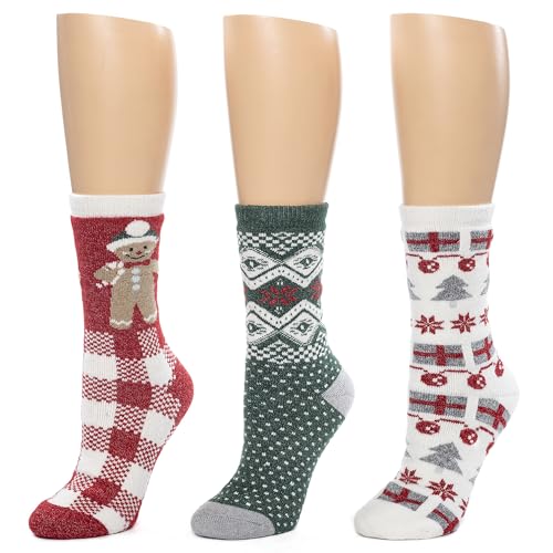 Image of Cuddl Duds Ladies Super Soft Warm Comfortable Multipack Gift Lounge Socks