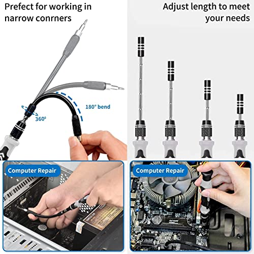EasyTime 140 in 1 Precision Screwdriver Set, Professional Computer, Laptop Repair Tool Kit, Cell Phone Repair Tool Kit, Compatible for iPhone, Tablet, Macbook, PC, and Xbox Repair