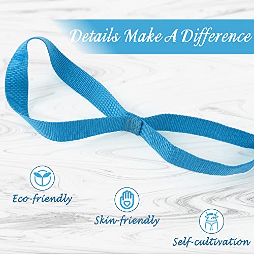Stretch Strap Yoga Stretching Strap Physical Therapy Rehab Multi-Loop Strap Stretch Bands Nonelastic Exercise Strap For Pilates, Dance And Gymnastics With Instructional Guide (Blue) #TOP3