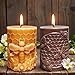 Wehous 2PCS Bee Candle Mold, Bee Honeycomb Flower Cylinder Silicone Molds for Resin Candle Soap Wax Beeswax, Unique Epoxy Casting Clay Art Craft Mould Kit DIY Home Decor