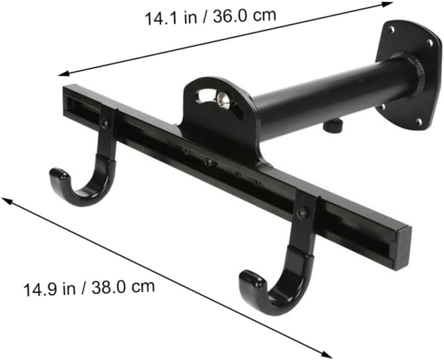Adjustable Black Bike Wall Mount Rack Heavy Duty Bike Storage Hanger for Garage and Home Space-saving Bicycle Holder Suitable for Mountain Road Indoor Display and Organization
