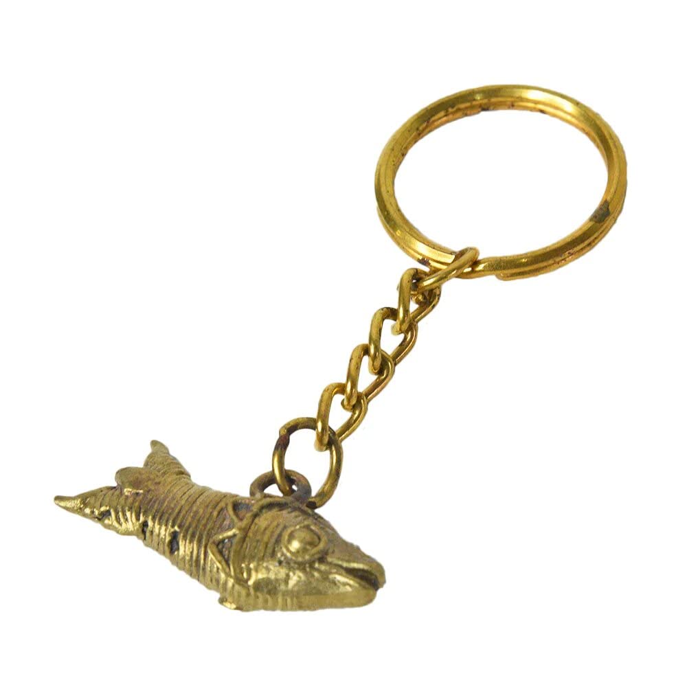 Handmade Vintage Brass Fish keychain for Car, Bike, Home Décor and Beautiful Gifting-image-10