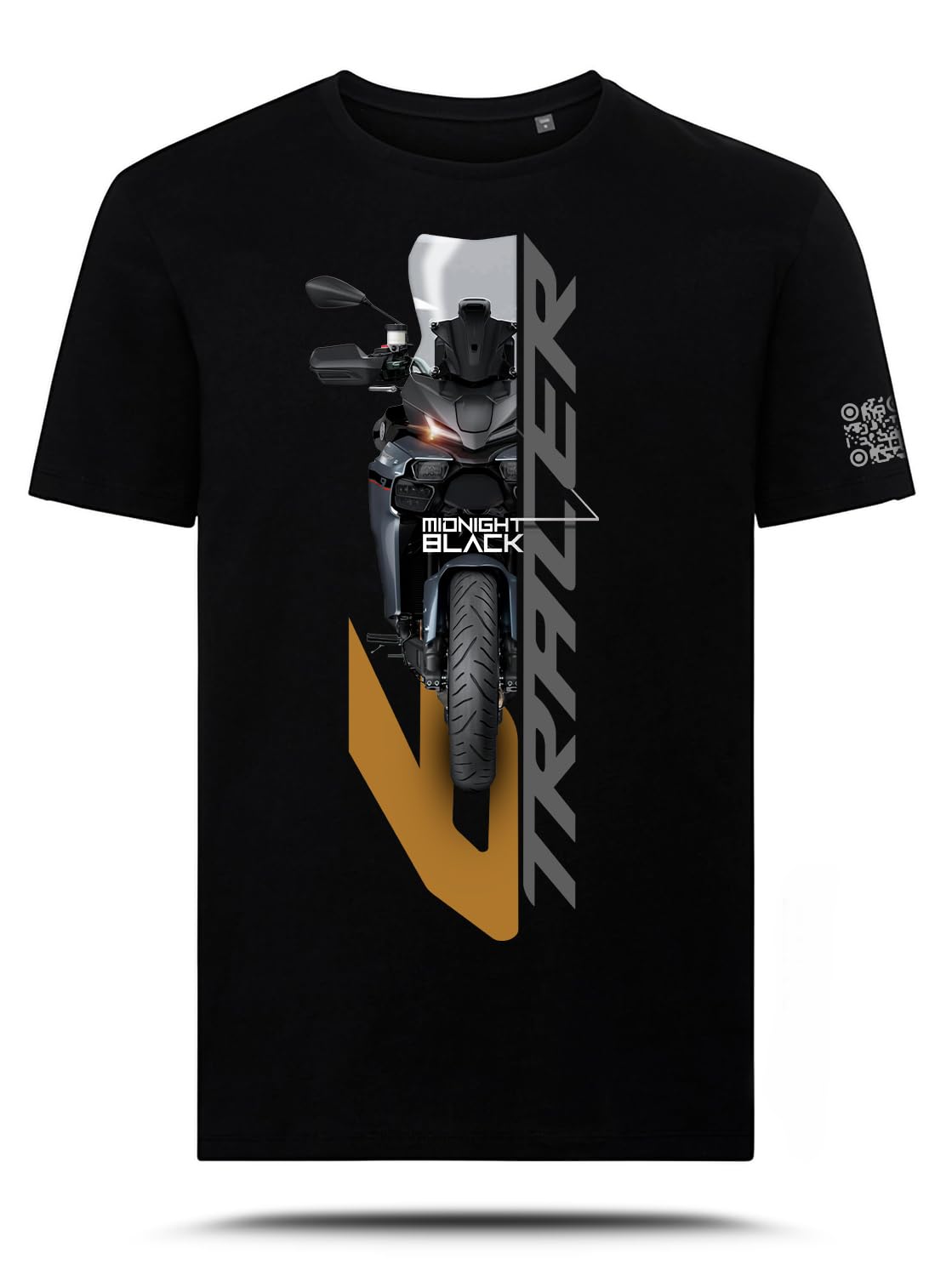 T-Shirt con Grafica AZ Graphishop Compatibile con Tracer 9 2025 Midnight Black TS-FM-180