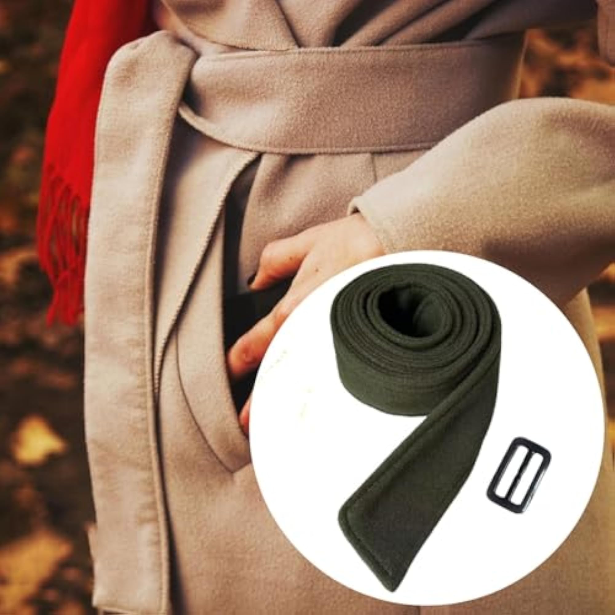 Double-Sided Stylish Wide Waist Belt in Green