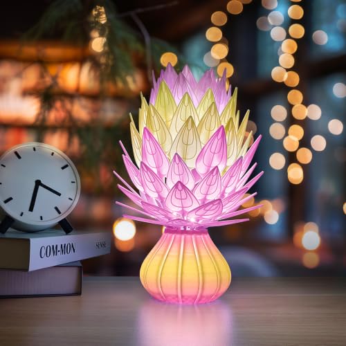 Image of IEMAI Translucent PETG Filament 1.75mm 1kg, Dual Color Gradient Pink to Yellow 3D Printer Filament Up to 600mm /s Rapid Printing for Lampshades Artwork & Home Decor