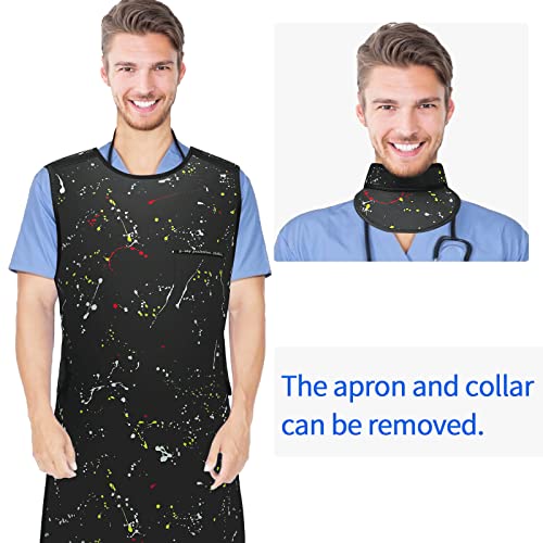 Image of Lead Apron for X-Rays - 0.5mmpb Lead Protection with Thyroid Collar Lightweight Dentist x-ray Shield (Adult)