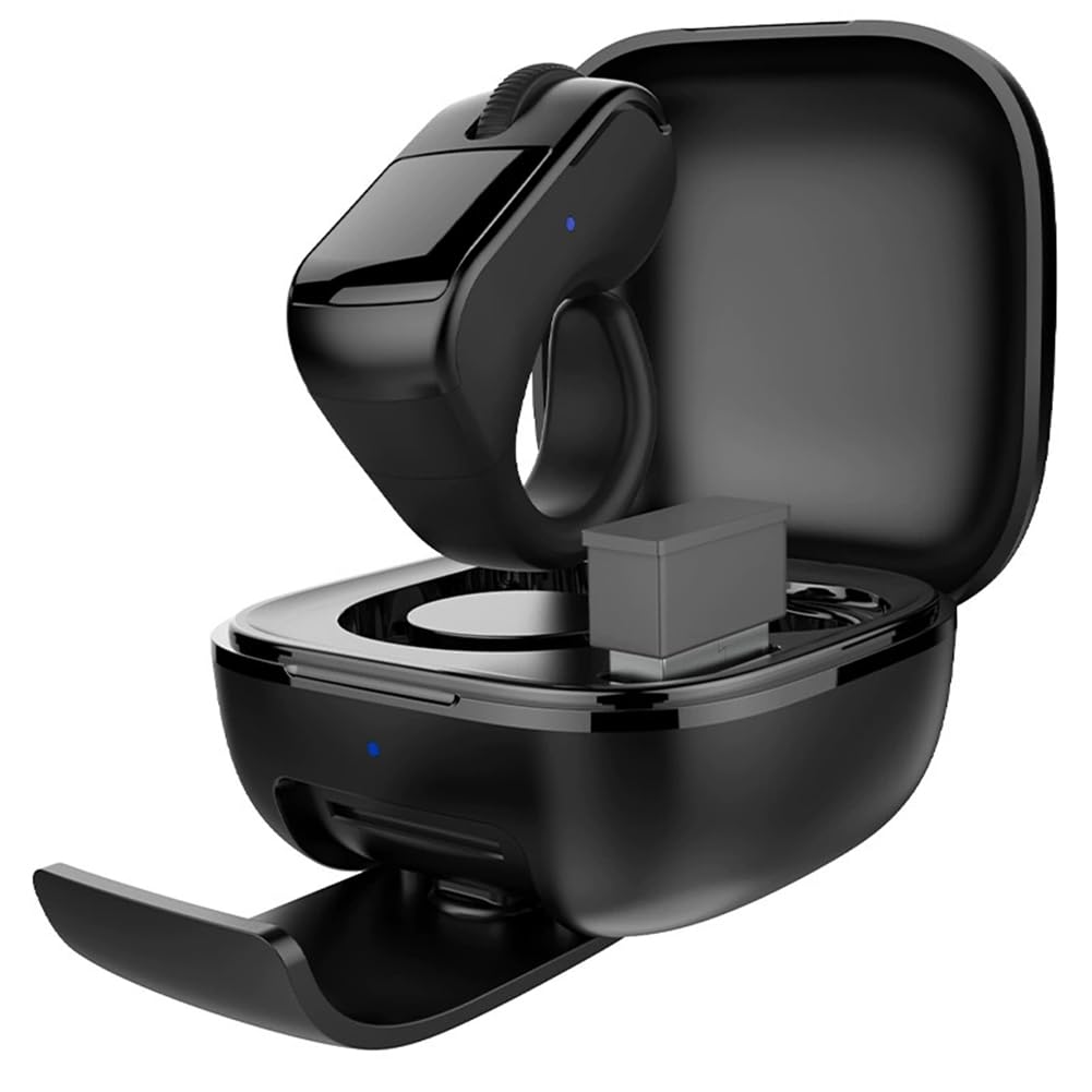 di scorrimento wireless, per dito ad aria per mouse, touchpad Bluetooth, per computer portatile/fotocamera/selfie, nero