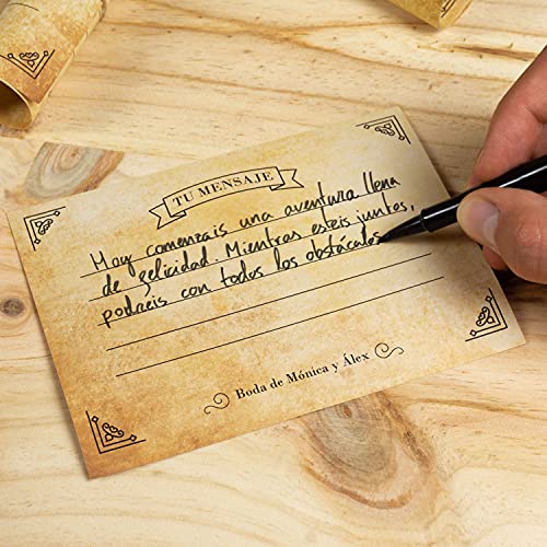 Miniatura 8 de 25 Hojas Din A4 Papel Vintage Pergamino, 110g M , 210x297 Mm, Aspecto Antiguo Envejecido, Doble Cara, Para Escribir Y Imprimir, Manualidades, Carta, Recortes, Scrapbook