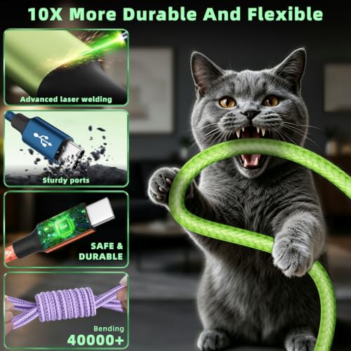 4 in 2 Multi Charging Cable, 2 Pack 5FT Charging Cords for Multiple Devices - Image 4