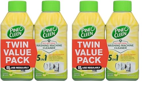 Pine O Cleen Lemon & Lime Washing Machine Cleaner Twin, 2 x250mL (Pack of 2)