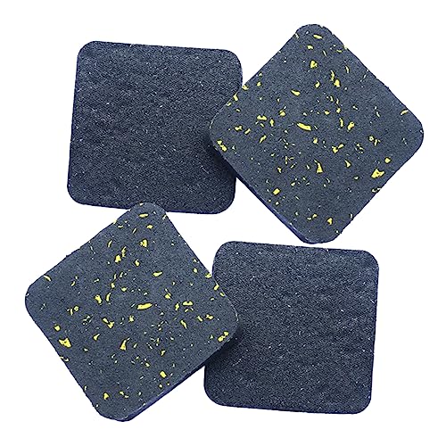 OSOLADY 4 Pcs Machine Vibration Mat Anti Vibration Pad Furniture Cushion for Sports Treadmill Cushion Vibration Reduction Pads Heat Insulation Cushion Anti Vibration Mat Yellow
