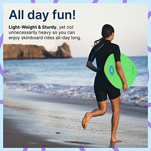 Bps 'Shaka' 35 Inch Skimboard - High Gloss Coated Wood Skim Board With Eva Pads - No Wax Needed - Skimboard For Adults And Kids (Green) #TOP3