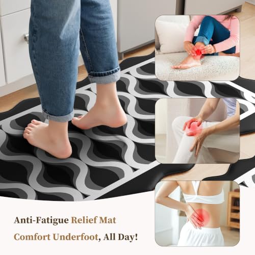 2-Pc Arenarug Scalloped Anti Fatigue Kitchen Mats (Various) - image 3