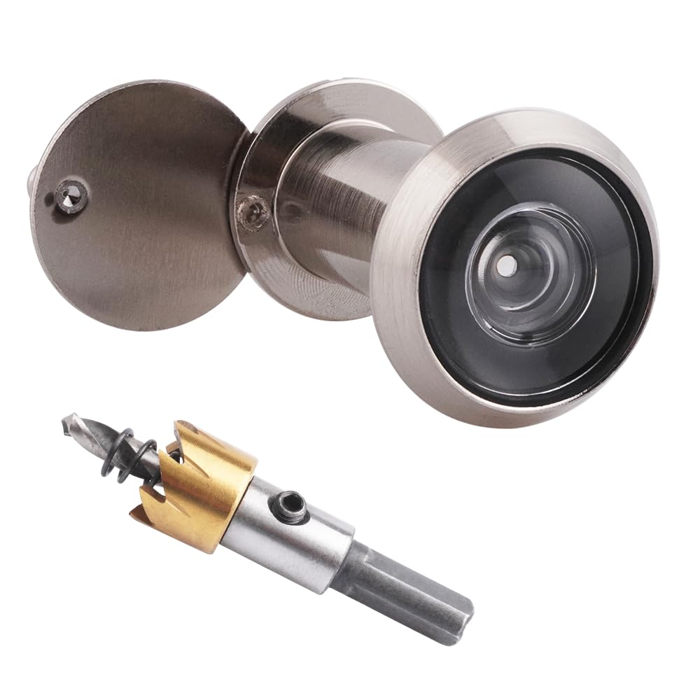 Door Viewer Peephole, Solid Brass 200 Degree Peep Hole With 16 Mm Drill Bit 1   1 - View #5