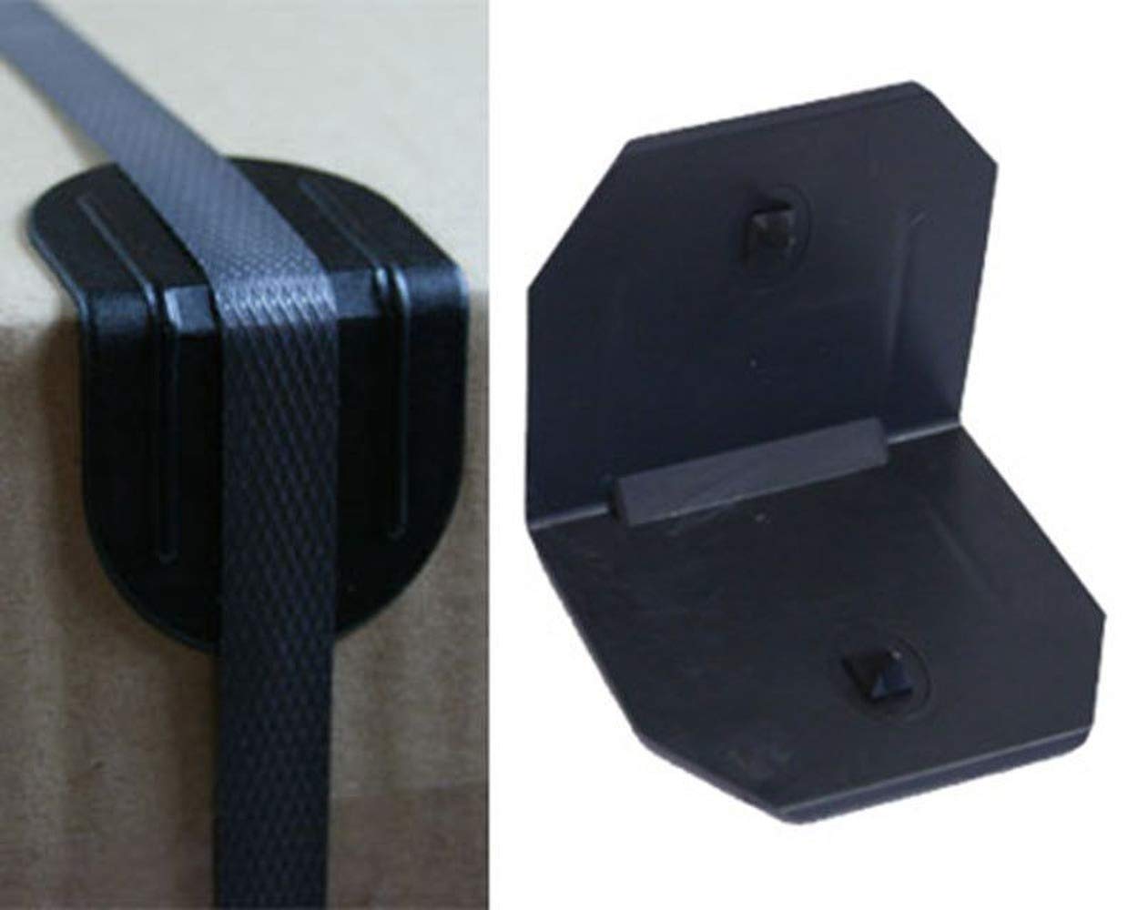 VEPATIM 500 Kantenschutzecken Mit Dorn – 40x40 Mm, Schwarz, Für Umreifungsbänder Bis 24 Mm, Rutschfest