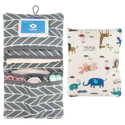 YAYNO Sac a Couche de Bebe Sac a Langer pour À Cosmétiques 2in1 Sac à langer pour bébé organisateur pour les déplacements matelas à langer réutilisableavec beaucoup d'espace supplémentaire pour Bebe