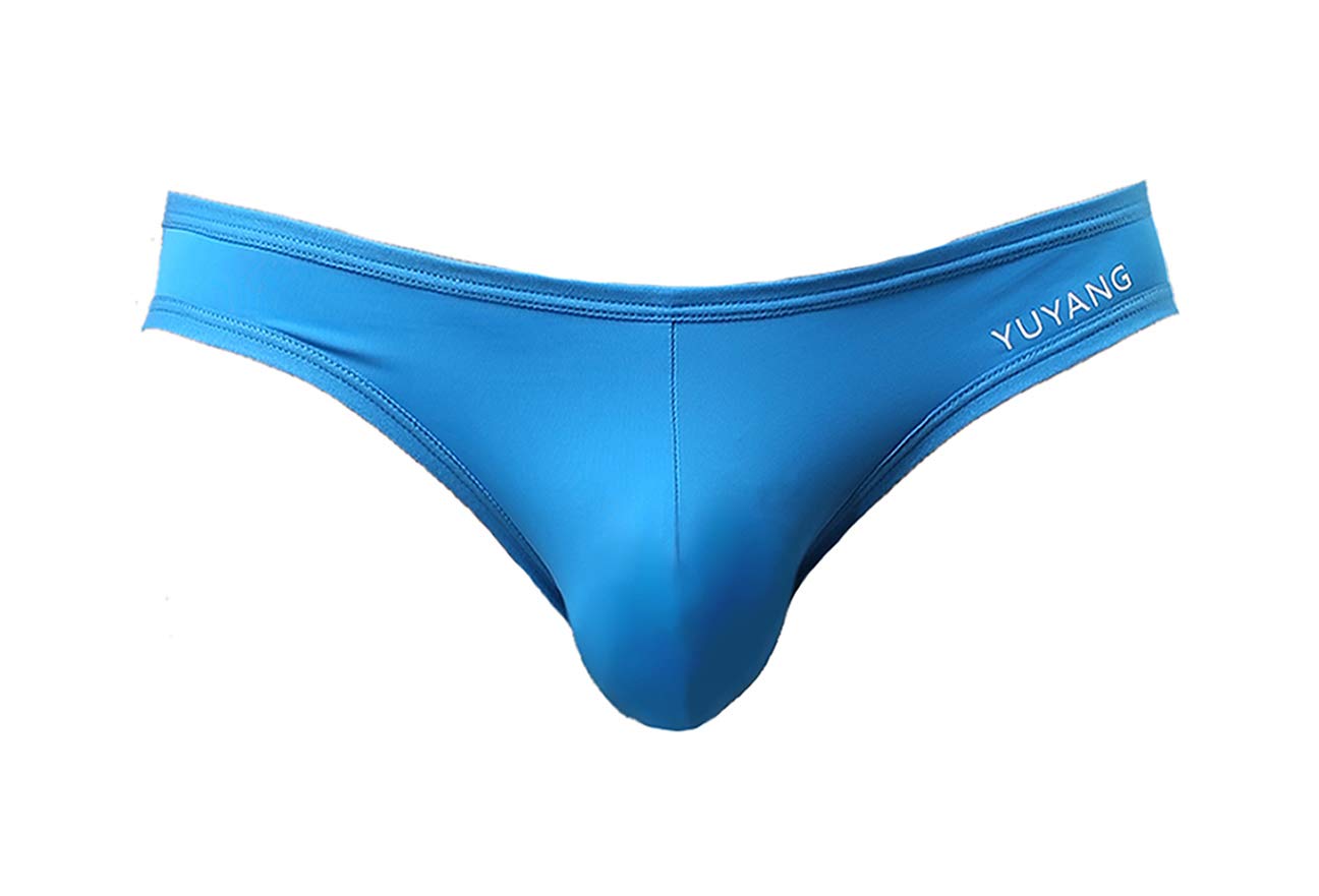 YUYANG Men's Underwear Sexy Briefs Fashion Low Waist Bikini Swimwear (M / 28, Blue)