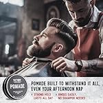 Victory Barber & Brand Pomade for Men, 3.1 Ounce, Water Based Pomade for Men, High Shine Hair Wax for Men, Strong Hold Pomade, Made in USA - Image 3