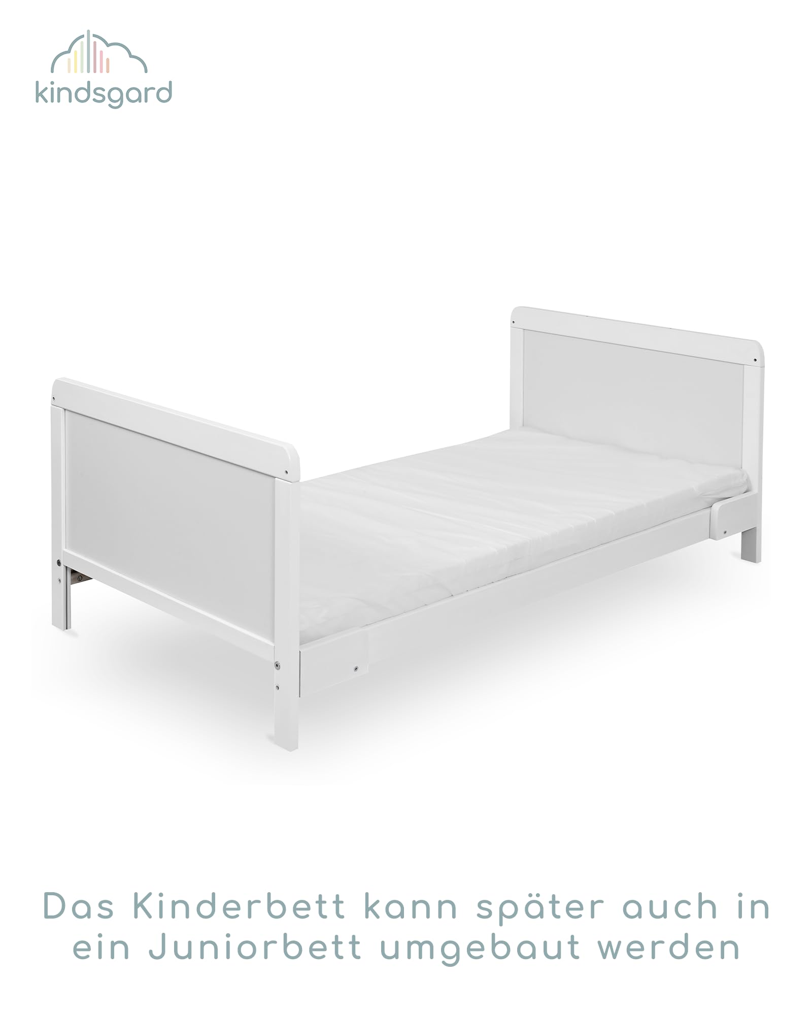 Letto Bambino Pinolino Hanna In Faggio Massiccio - 120x60cm, Rete Regolabile 3 Altezze, Design Ecologico - Foto 10