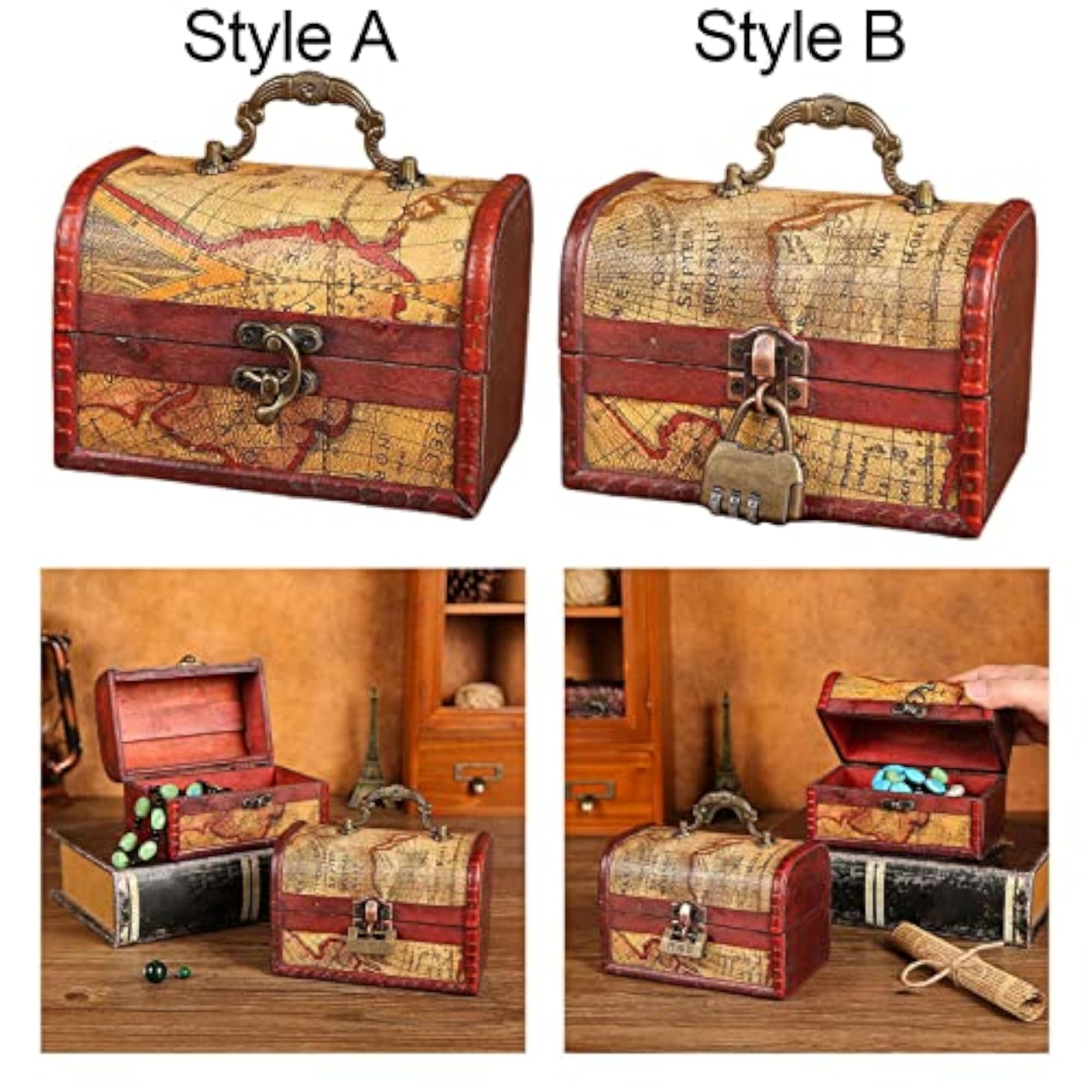 Retro Style Storage Box for Desktop Decoration