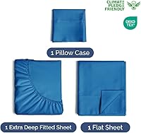 Vista 350 de Extra Deep Pocket Split King Sheets - 5 Piece Breathable & Cooling Bed Sheets - Hotel Luxury Bed Sheet Set - Soft, Wrinkle Free & Comfy - Easily