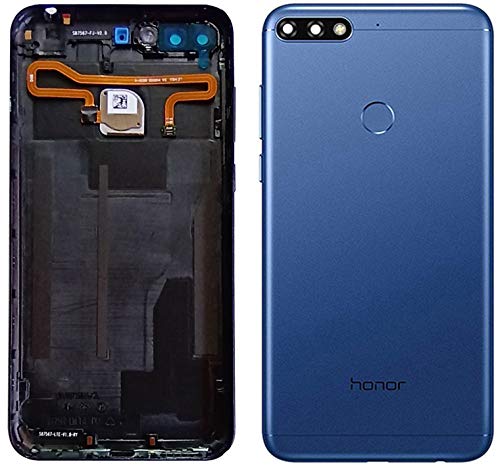 Backer The BrandReplacement Back Door Housing Cover Panel Mettel Body For Honor 7A (Aum-Al00In, Aum-Tl20, Aum-Al00) (With On/Off Swich And Volium Control Swich) - Blue