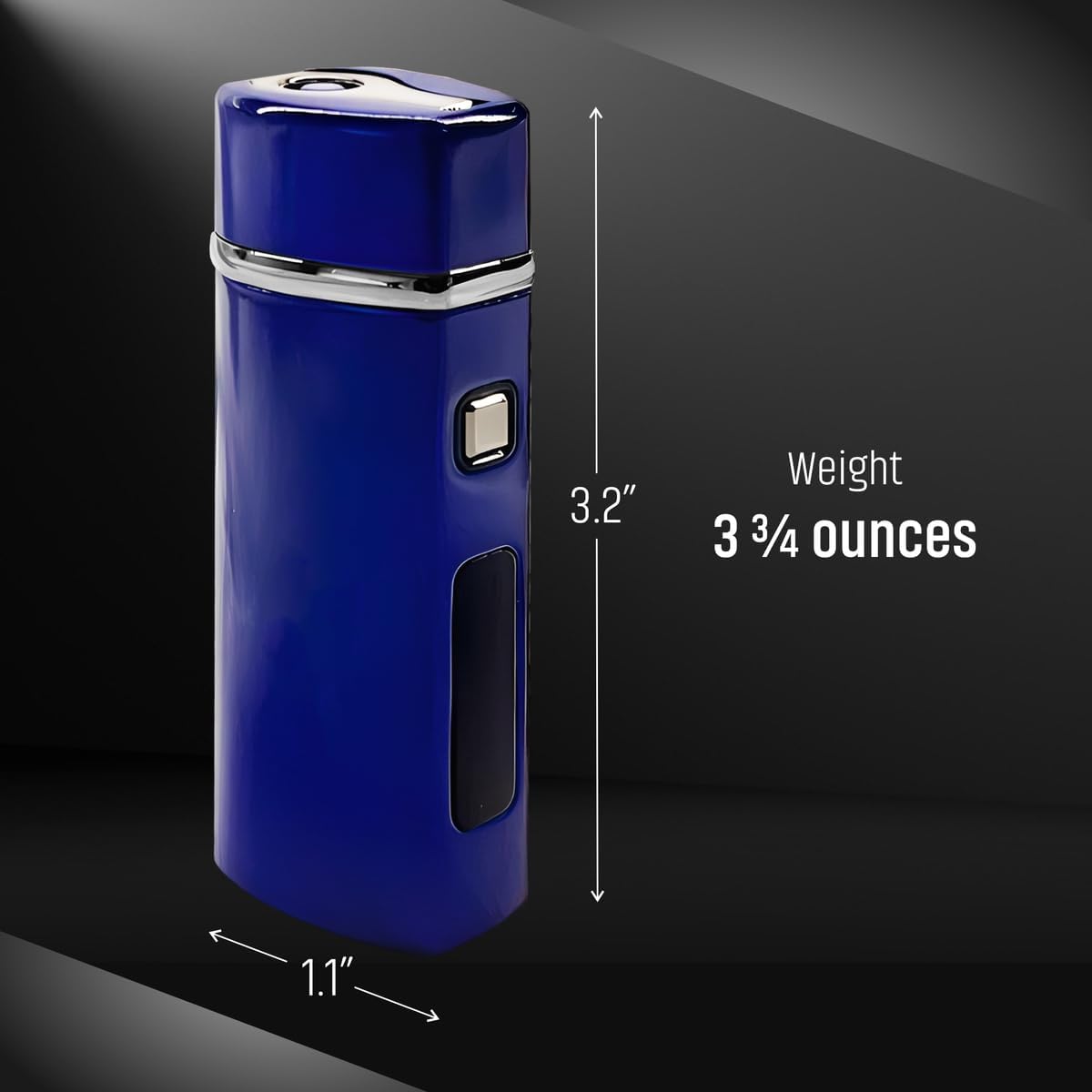 Electric Torch Lighter - Windproof Triple Jet Flame Lighter - Refillable Butane, adjustable, Micro USB Charging - Best Lighter for Enthusiasts