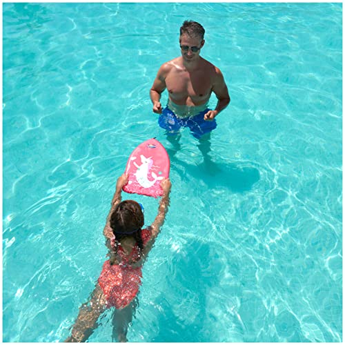 SwimWays Value pack, Fish Face Guppy Goggles ,Soft Swimmies, and Mermicorn Kick Trainer, Learn to Swim Kickboard - image 7