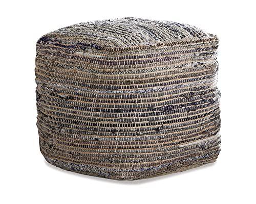 Signature Design by Ashley Absalom Hemp Pouf, 16 x 16