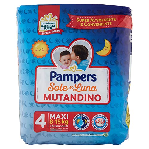 PAMPERS SOLE&LUNA MUTANDINA MAXI x15 pezzi