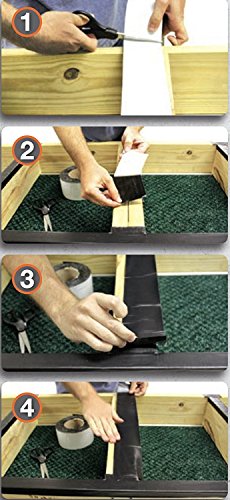 DeckWise WiseWrap JoistTape 3" x 75' Self-Adhesive Deck Joist Flashing Tape for Hardwood, Thermal Wood, PVC, Pressure Treated, and Composite Decking (1 roll)